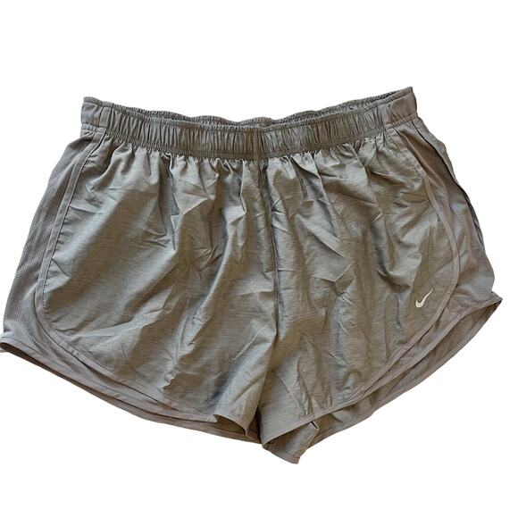 Nike Tempo Dri-Fit Shorts Size 1X Gray Elastic Waist Brief Lined Running - Picture 2 of 9